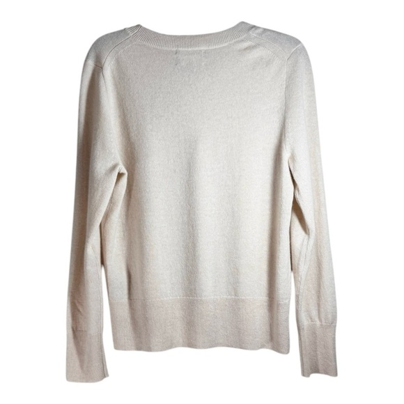 J. Crew Cashmere classic-fit crewneck sweater in Natural - Picture 5 of 7